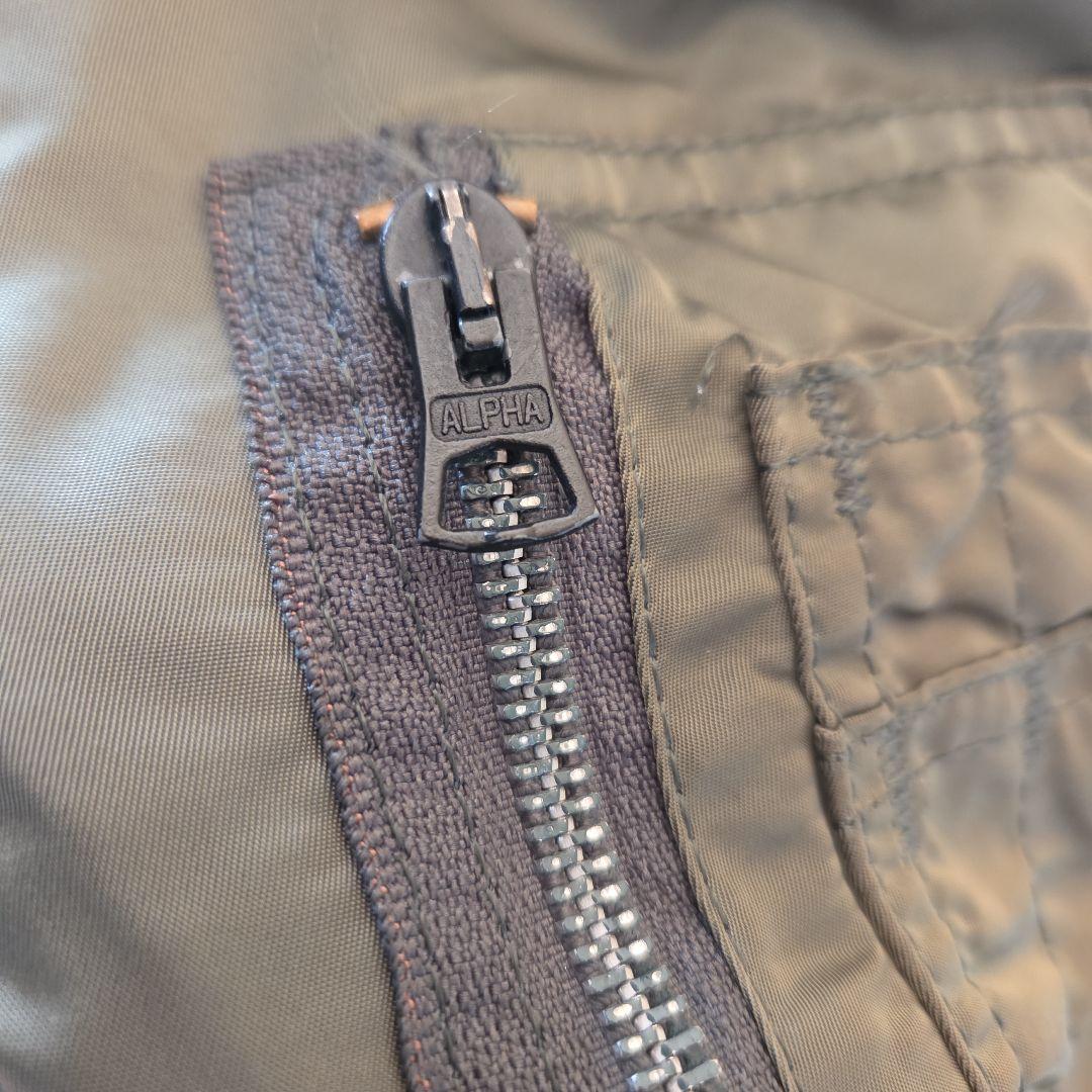 USA製 80s アルファインダストリーズ MA-1 カーキ M