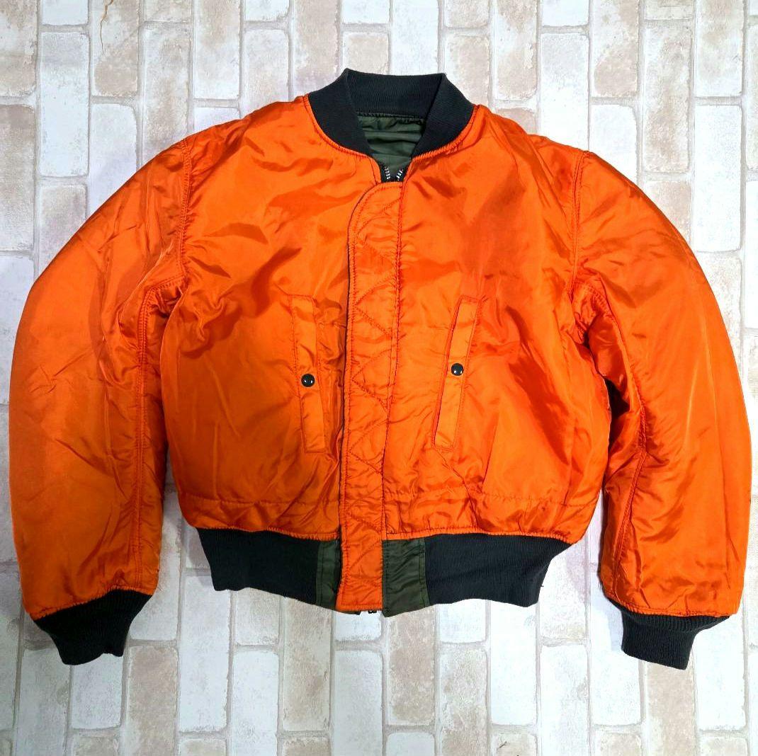 USA製 80s アルファインダストリーズ MA-1 カーキ M