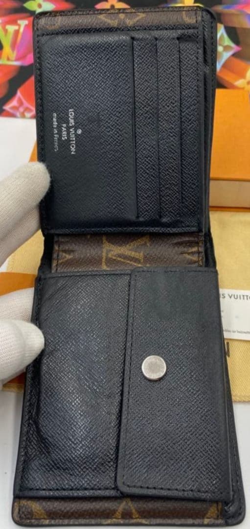 LOUIS VUITTON ポルトフォイユ　ミンドロ　モノグラム　マカサー