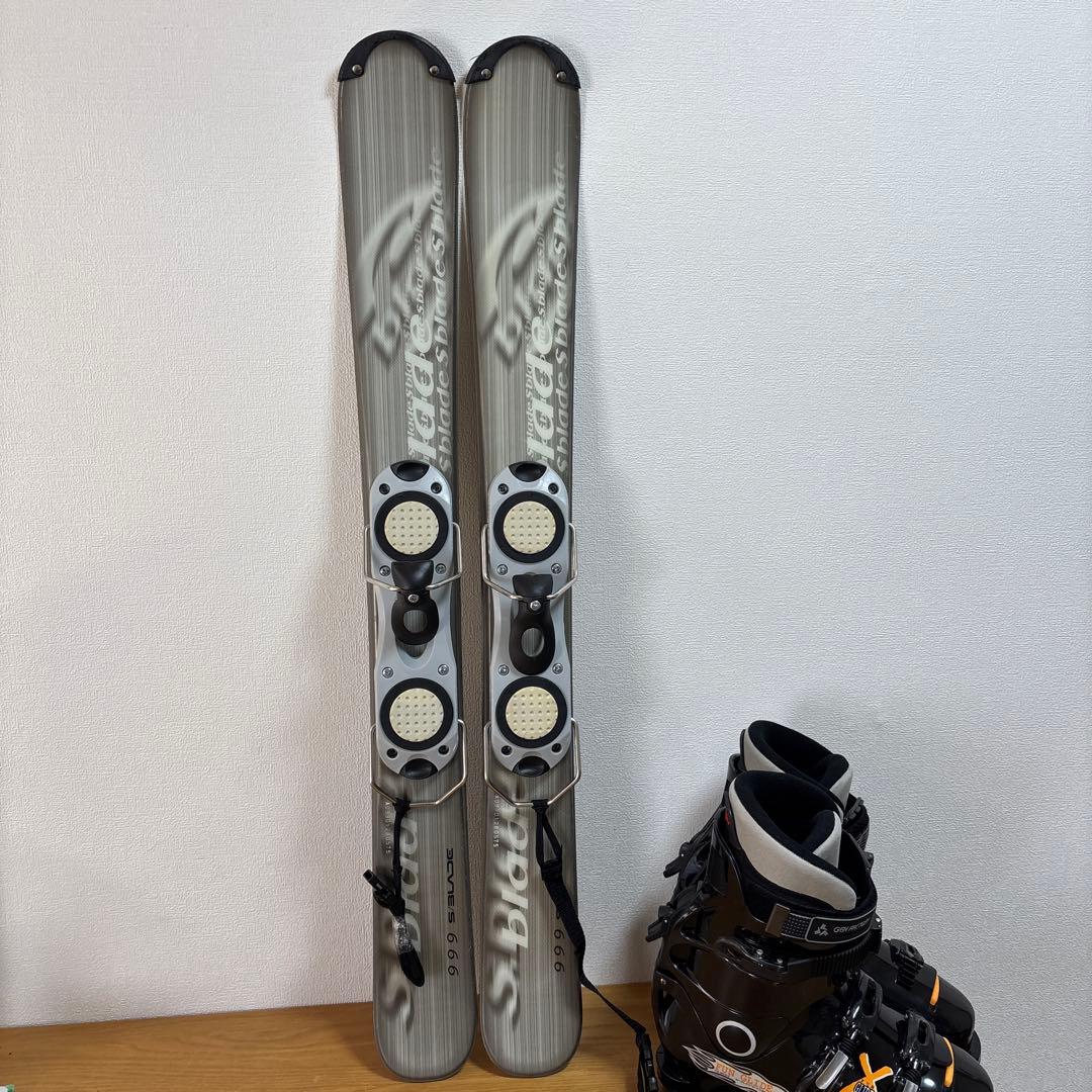 メンズ　ショートスキー　ファンスキーセット　gen 26-26.5cmブーツ付