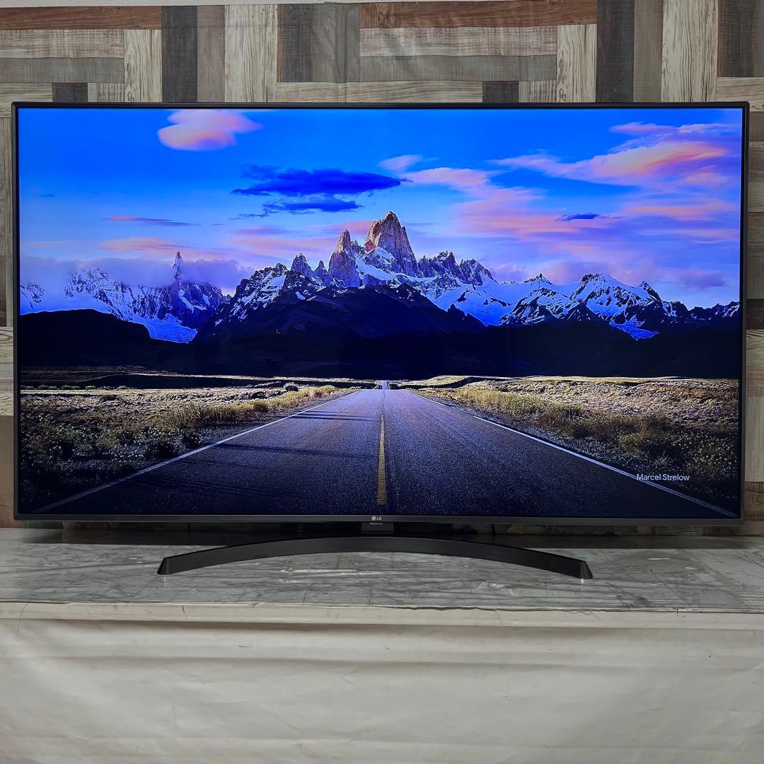 即日受渡❣️全国送料込LG 65型4K液晶テレビ高発色広視野角ネット動画視聴可