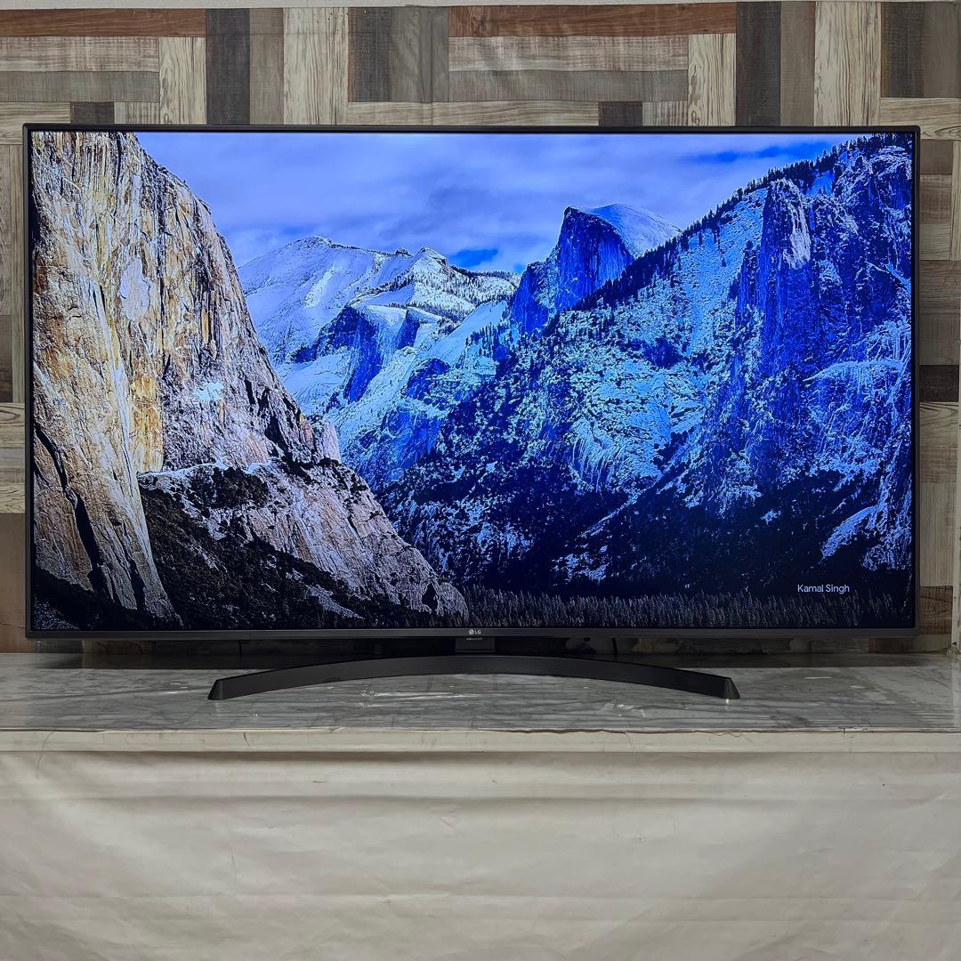 即日受渡❣️全国送料込LG 65型4K液晶テレビ高発色広視野角ネット動画視聴可