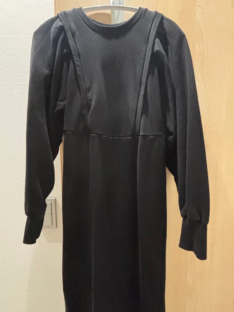 ADAM ET ROPÉ FEMME_バルーンスリーブスウェットワンピース