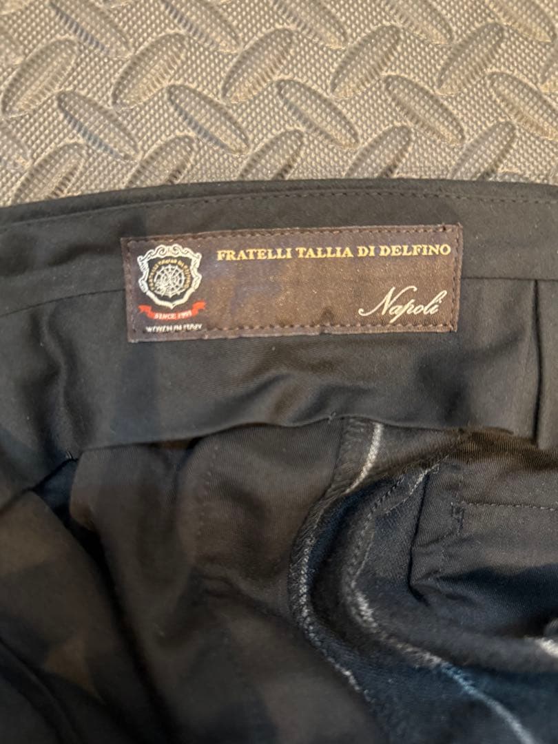 【新年限定価格】ビームス Billa ブラックチョークストライプ 44