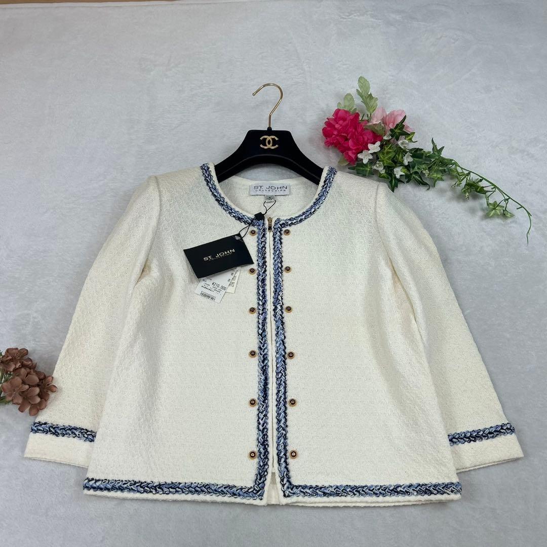 K313 セントジョン 新品未使用 タグ付き ノーカラージャケット レディース