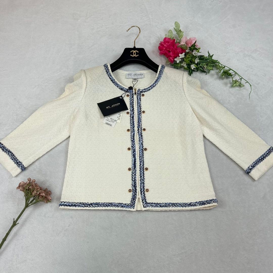 K313 セントジョン 新品未使用 タグ付き ノーカラージャケット レディース