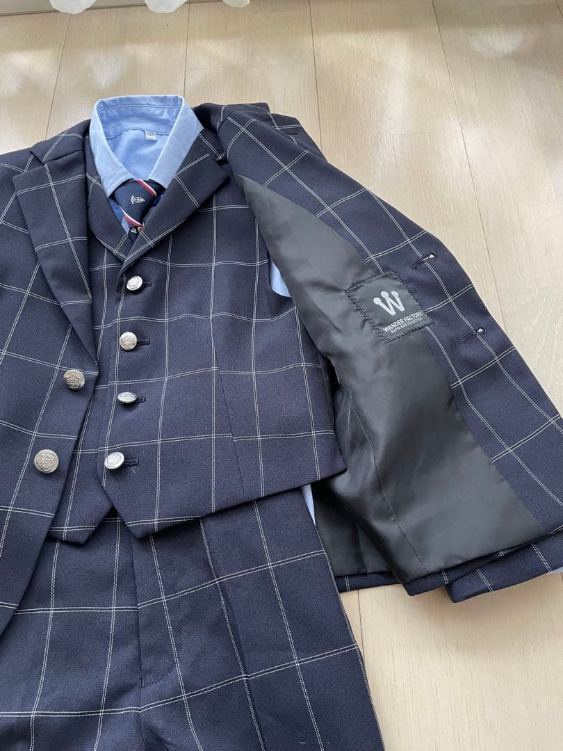 【最短発送】WANDER FACTORY フォーマルスーツ　フルセット120cm