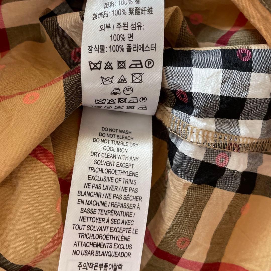 Burberry ワンピース4y=110㎝