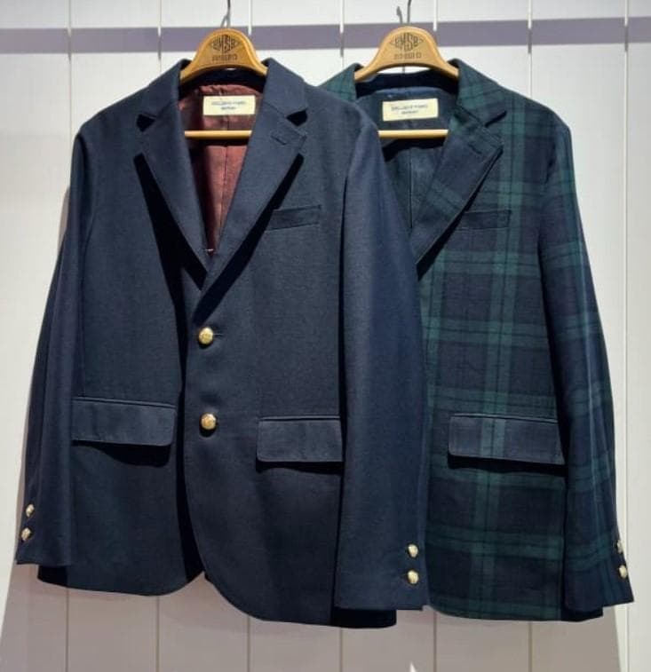 ©*️様 BEAMS BOYポリエステルウール3ボタンブレザー*ネイビー0サイズ