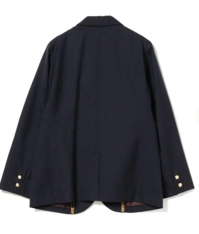 ©*️様 BEAMS BOYポリエステルウール3ボタンブレザー*ネイビー0サイズ