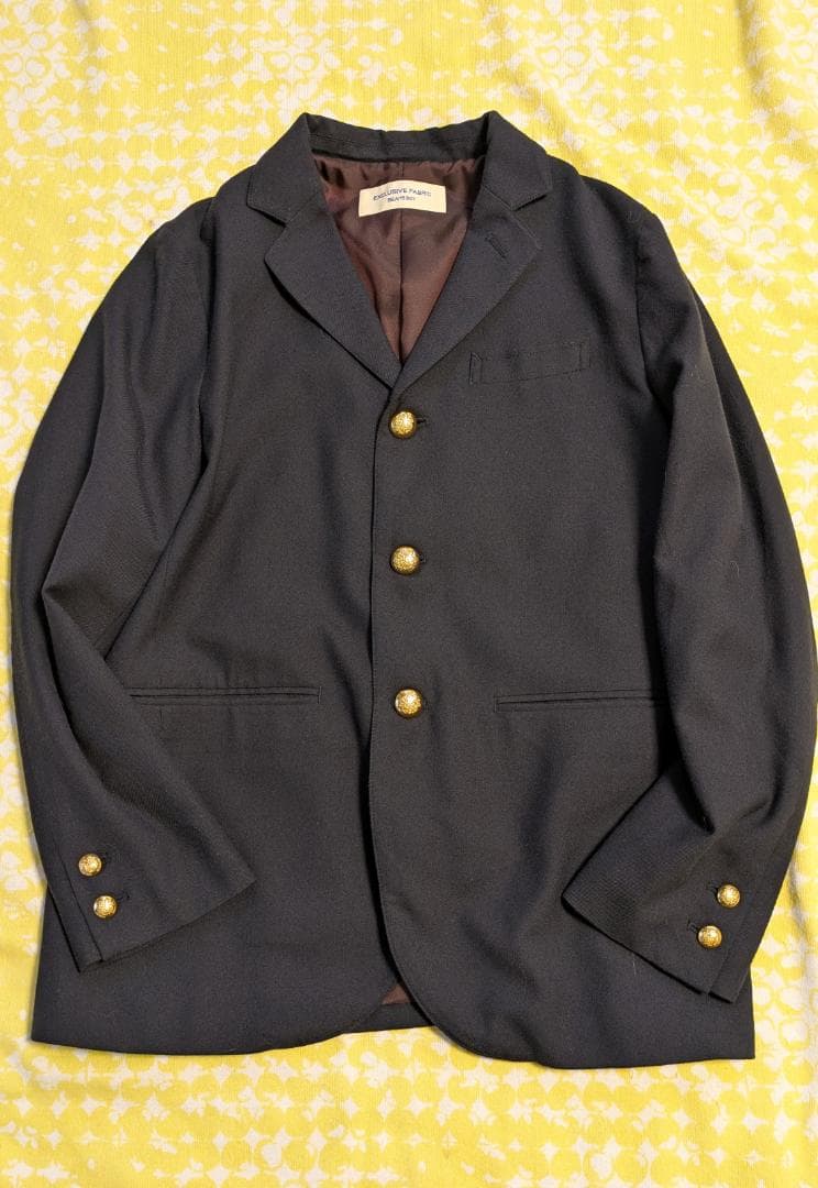 ©*️様 BEAMS BOYポリエステルウール3ボタンブレザー*ネイビー0サイズ