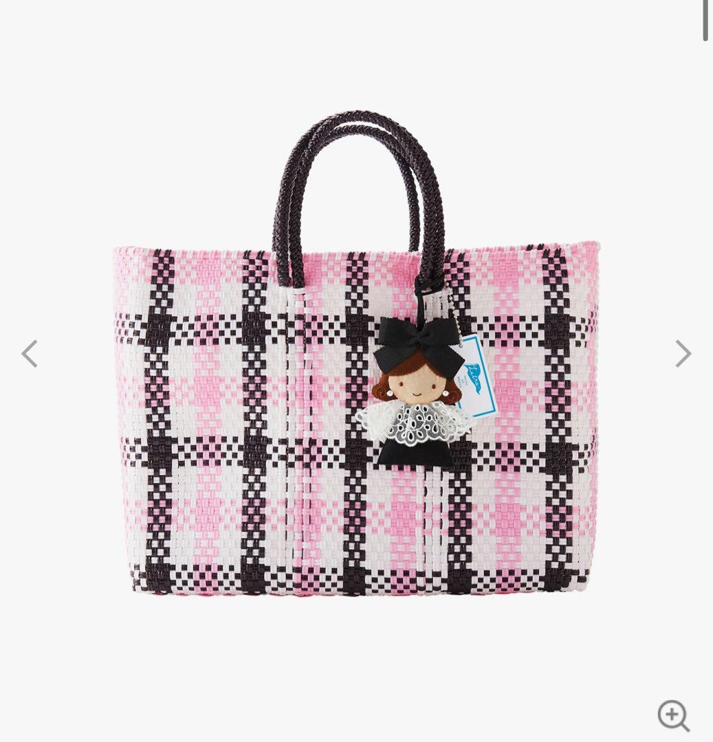 ファミリア メルカドバッグ ホワイトピンク