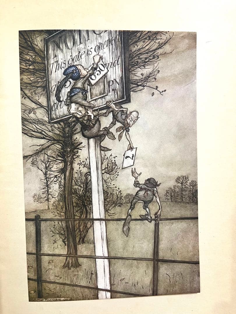 No.287希少 古書 アンティーク 洋書 アーサー·ラッカム ピーター・パン