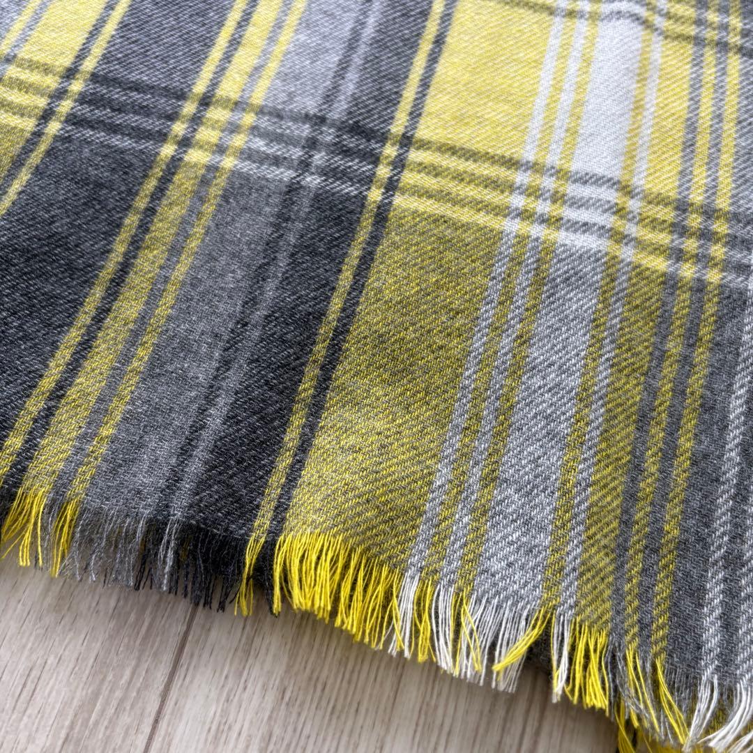 【新品】ジョンストンズ×レリアン カシミヤ100% 大判マフラー ストール 現行