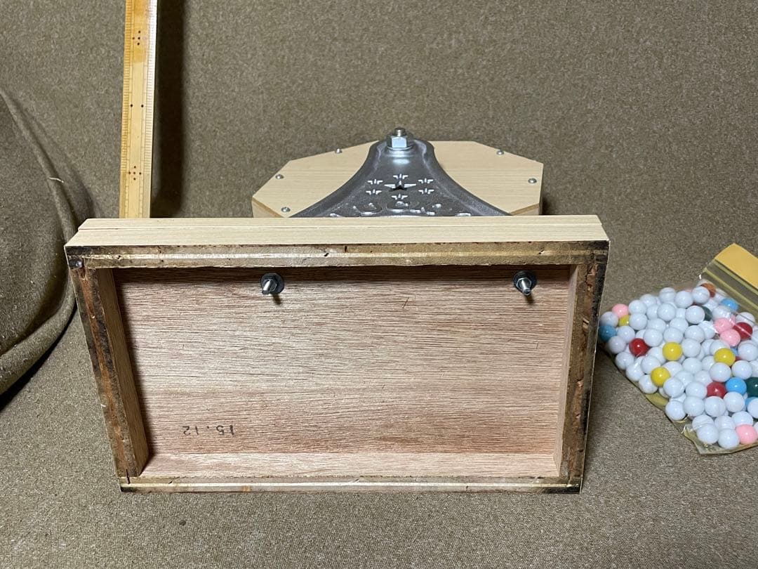 【ガラポン】ラッキー抽選器　ガラガラ　イベント　くじ引き　本体　玉付き　木製