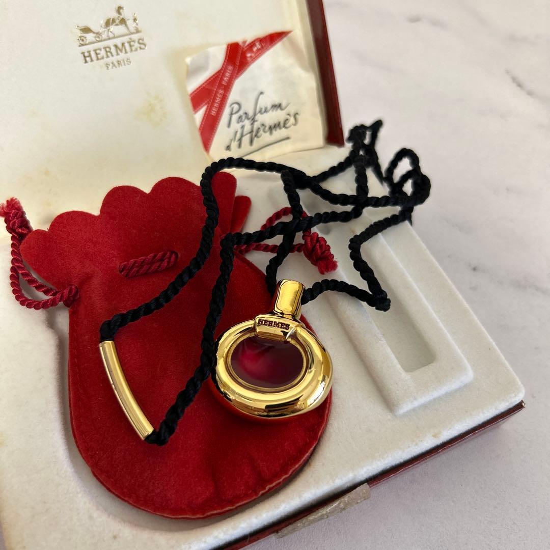 新品未使用　エルメス 90s パフューム ボトルネックレス 香水　ペンダント