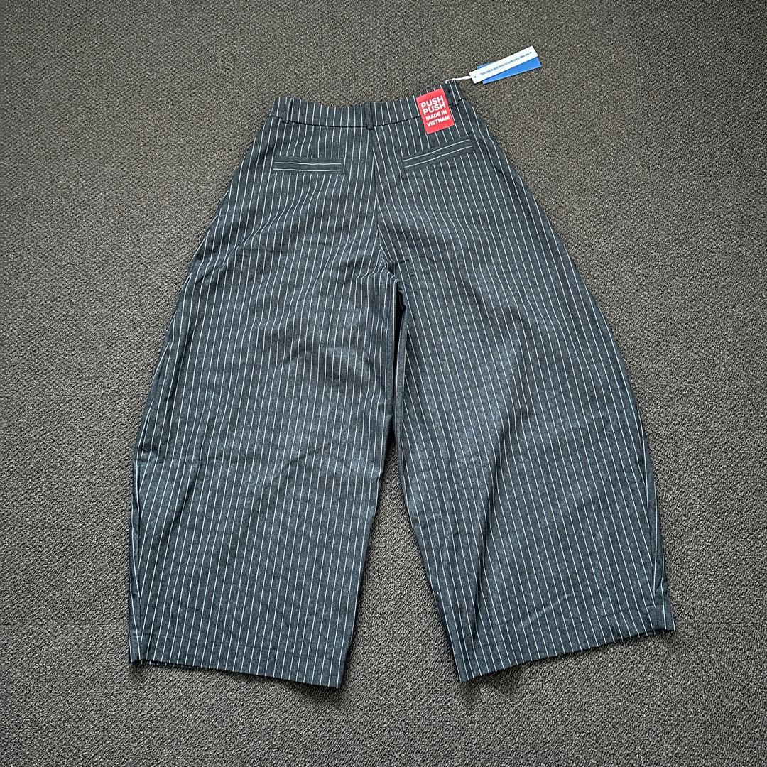 【新品】PUSHPUSH STRIPES PANTSストライプワイドパンツ