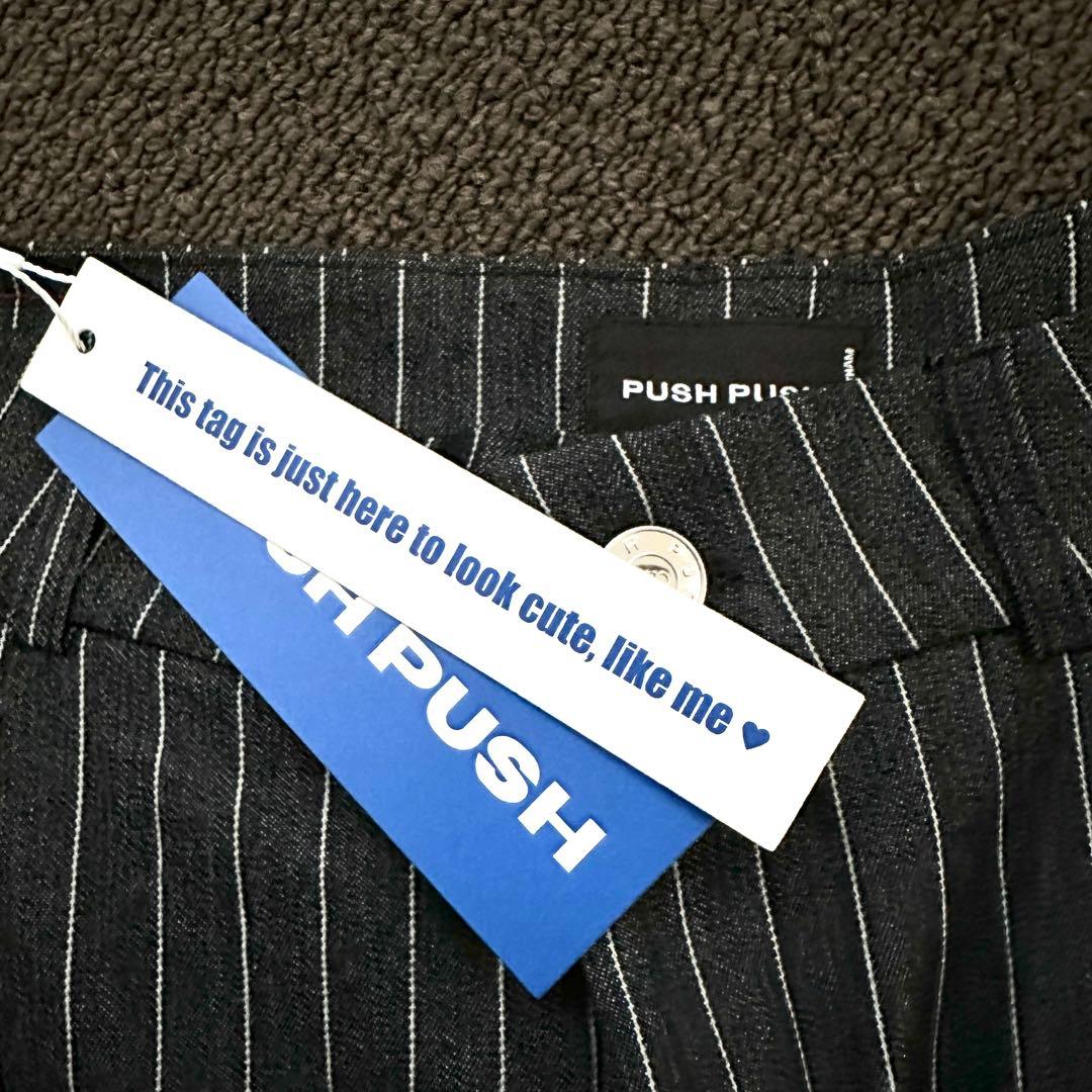 【新品】PUSHPUSH STRIPES PANTSストライプワイドパンツ
