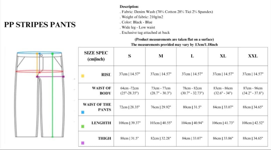 【新品】PUSHPUSH STRIPES PANTSストライプワイドパンツ