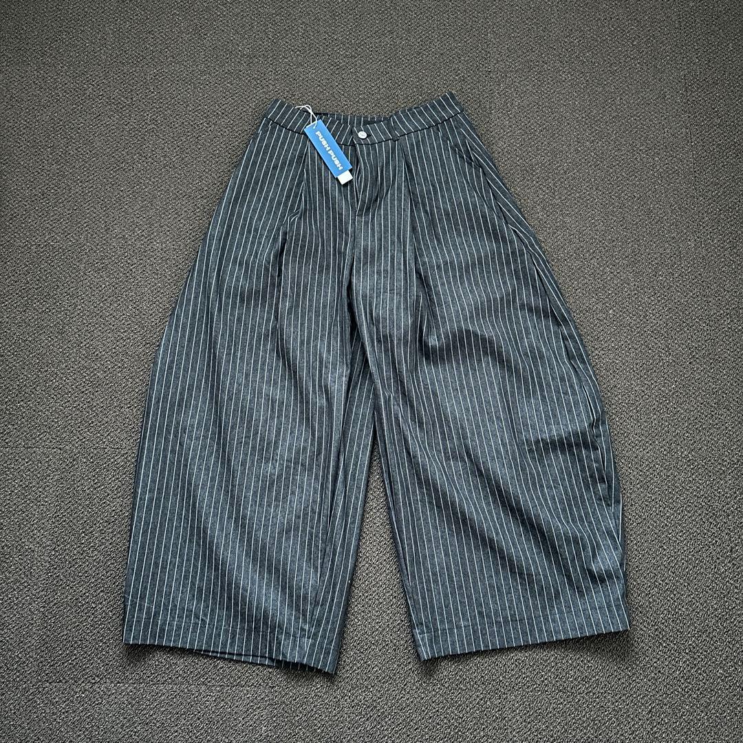 【新品】PUSHPUSH STRIPES PANTSストライプワイドパンツ