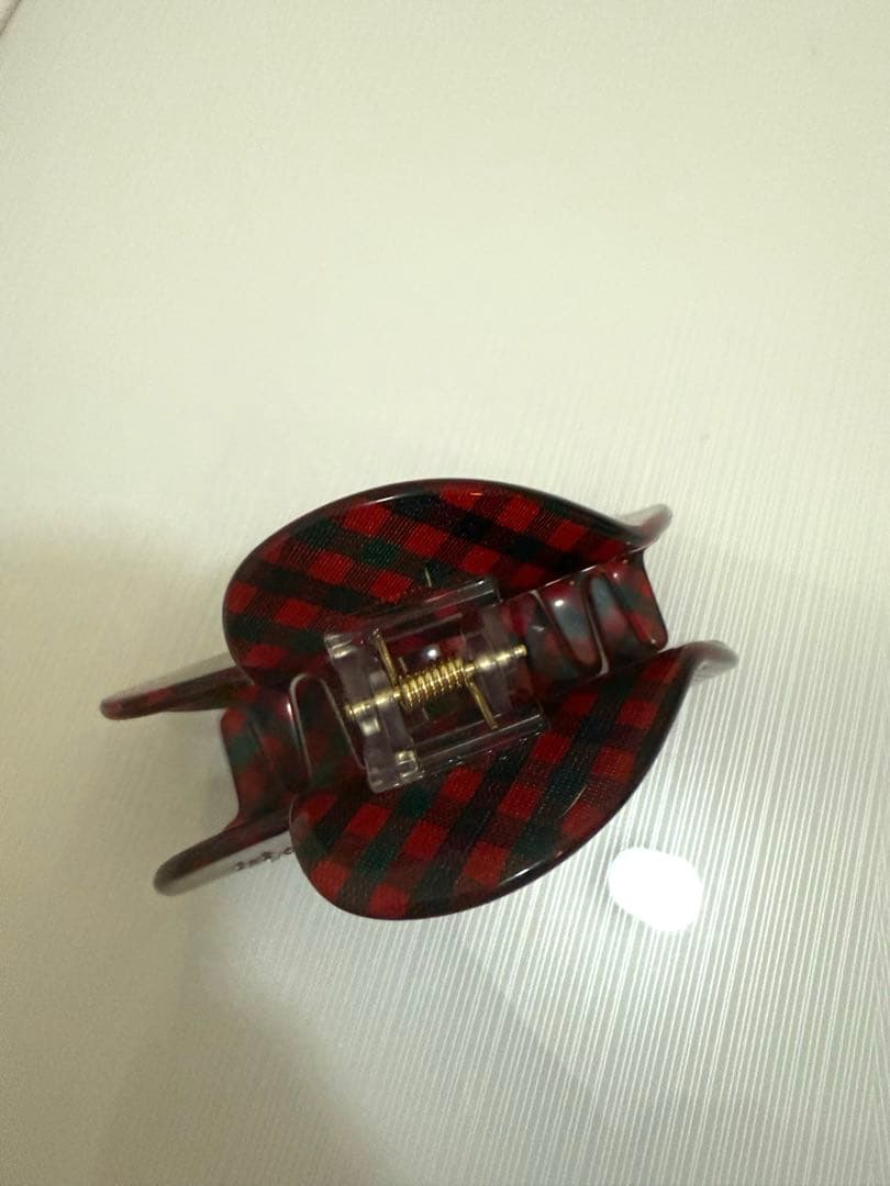 familiar ヘアクリップ　ファミリアチェック