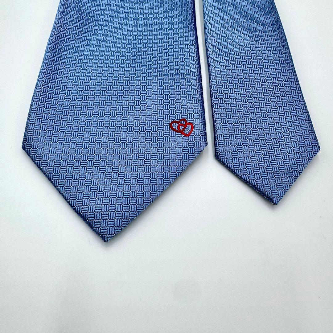 未使用タグ付き ブルガリ ネクタイ 箱付き ソリッド セッテピエゲ ハイブランド