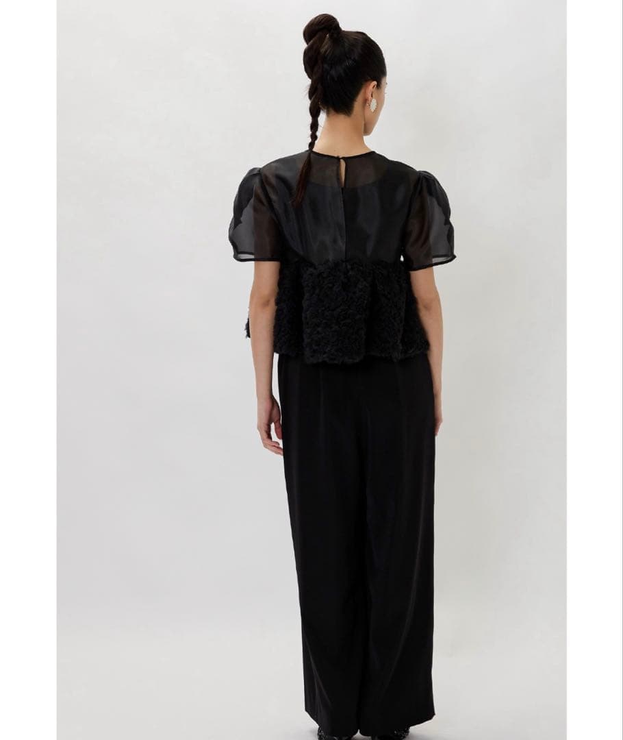 nianaスウェルペプラムセットアップパンツドレス 2点セット