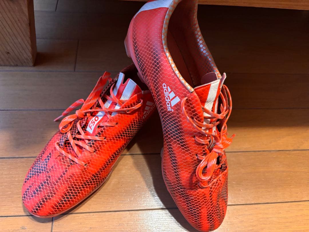 アディゼロ F50 HG 26.5cm ソーラーレッド×ランニングホワイト