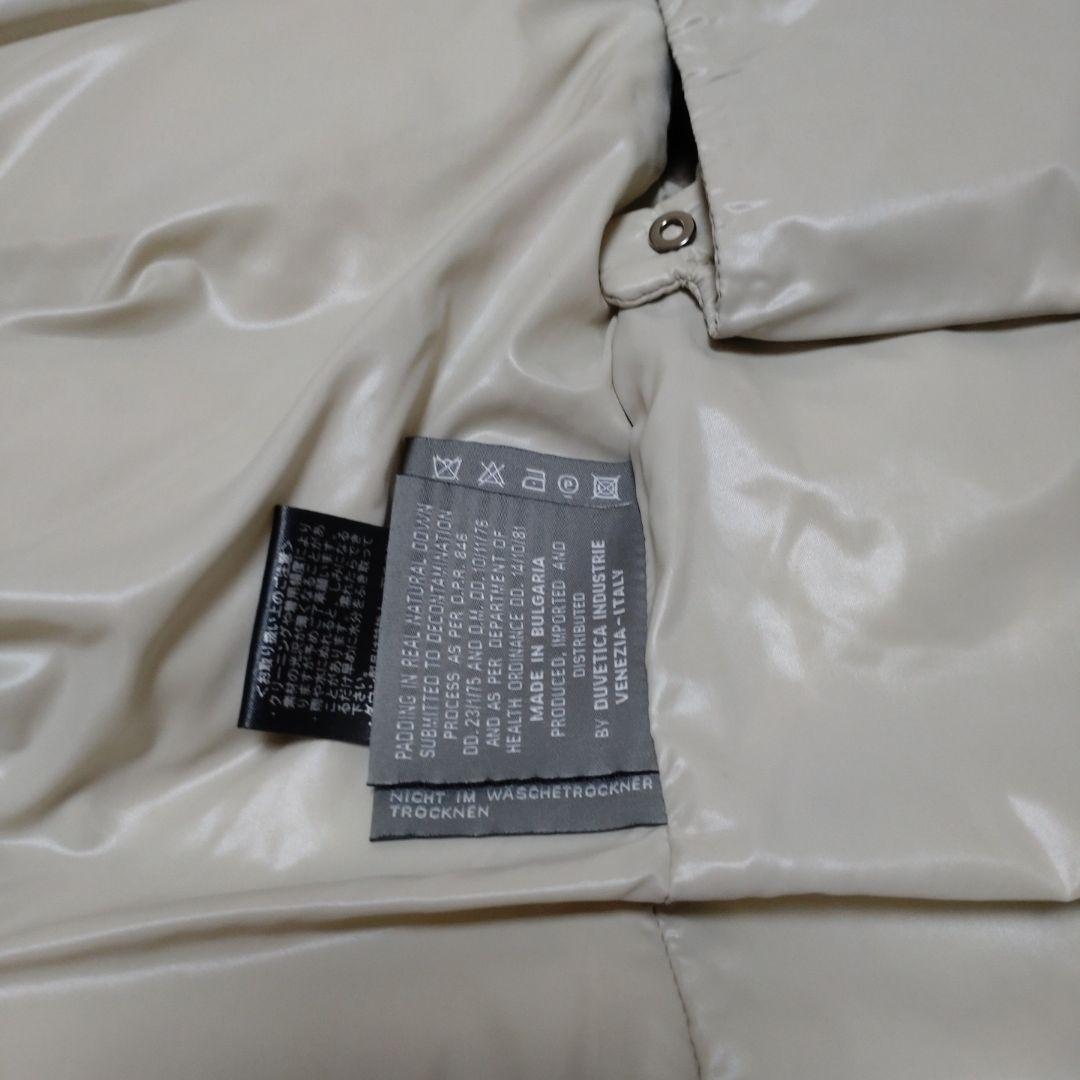 DUVETICA フード付きグレーダウンベスト　　サイズ40