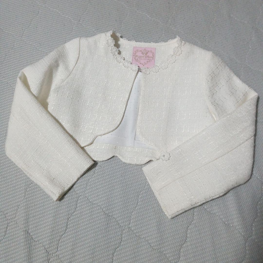 メゾピアノ　ワンピース　ジャケット　mezzo piano　入学式　120 水色