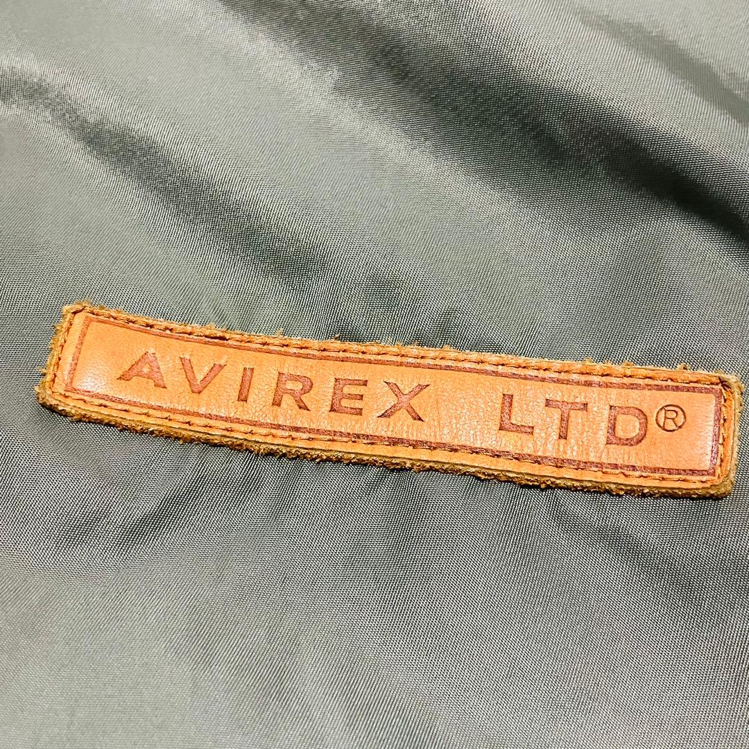 AVIREX フライトジャケット　L-2B デニム　ドッキング　カスタム
