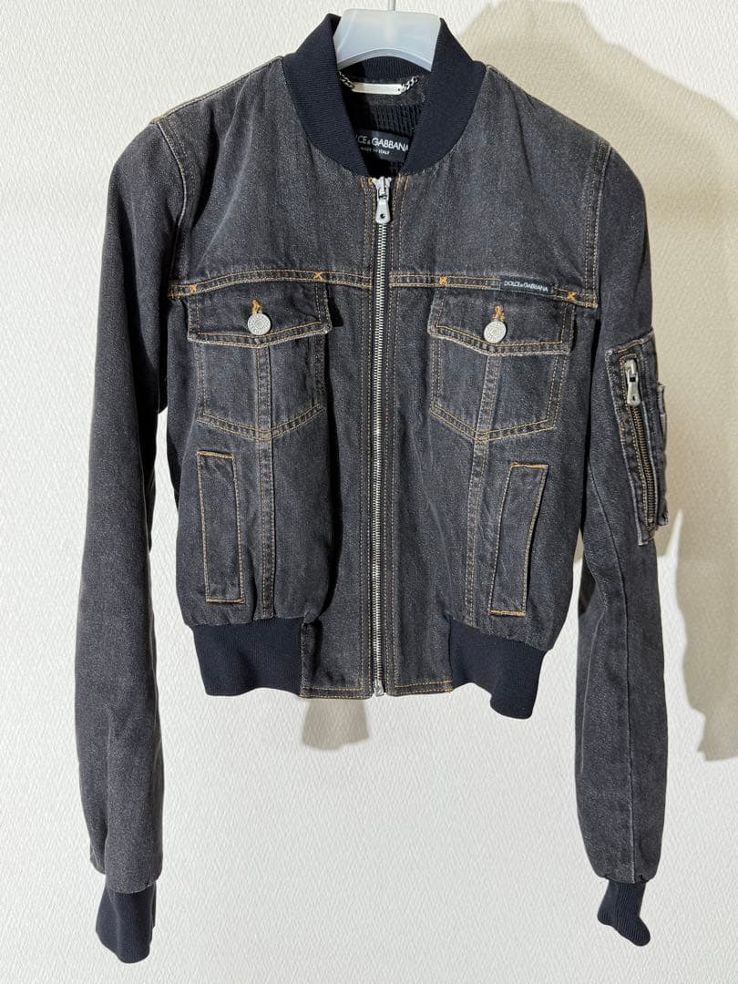 ドルチェ＆ガッバーナ デニムMA-1 ミリタリーブルゾン
