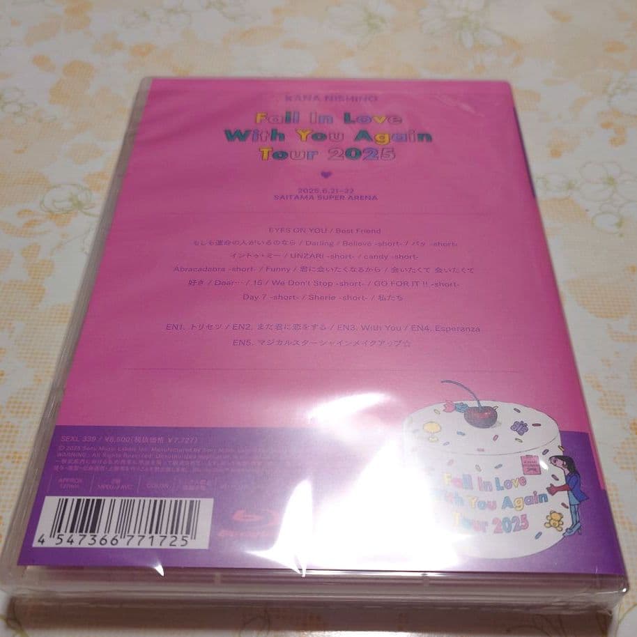 西野カナ ライブDVD 通常盤初回仕様 Blu-ray