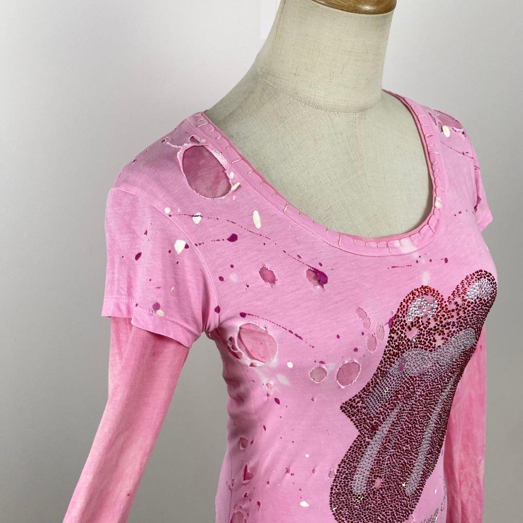 y2k USA製 ICONIC COUTURE トップス チュニック カットソー