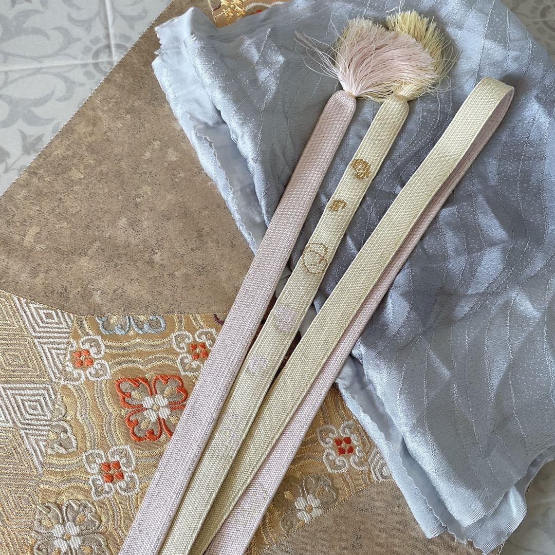 訪問着　フルセット　観世水　鹿の子絞り　金彩　紗綾形地紋　入学式　卒業式　L1