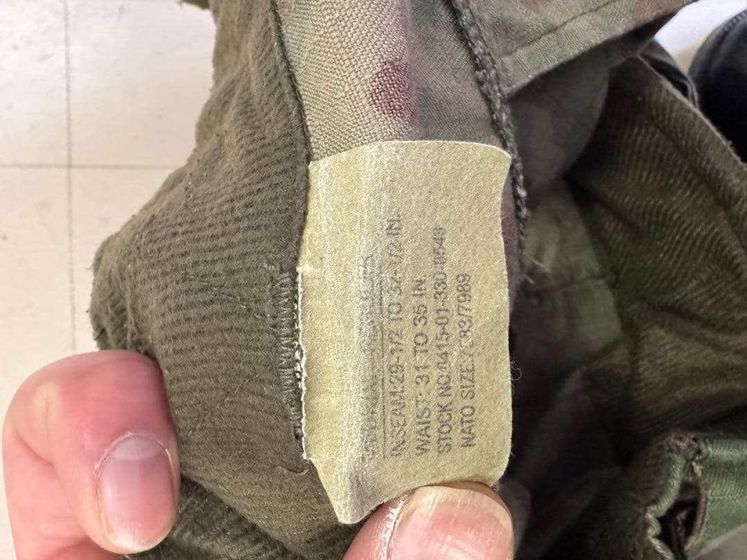 陸自迷彩 コンバットシャツ 上下