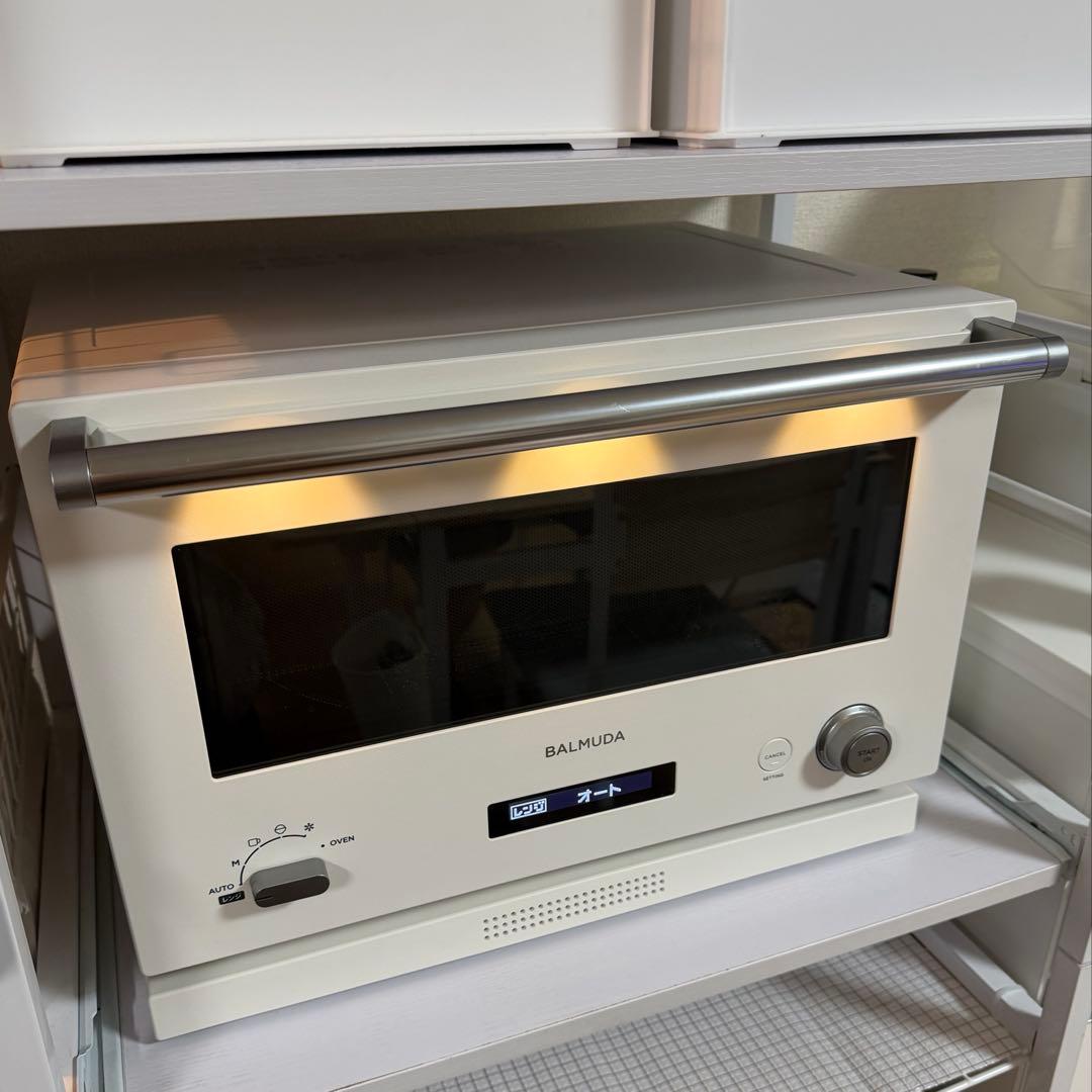 【訳あり美品】バルミューダ BALMUDA 電子レンジオーブン K04AWH