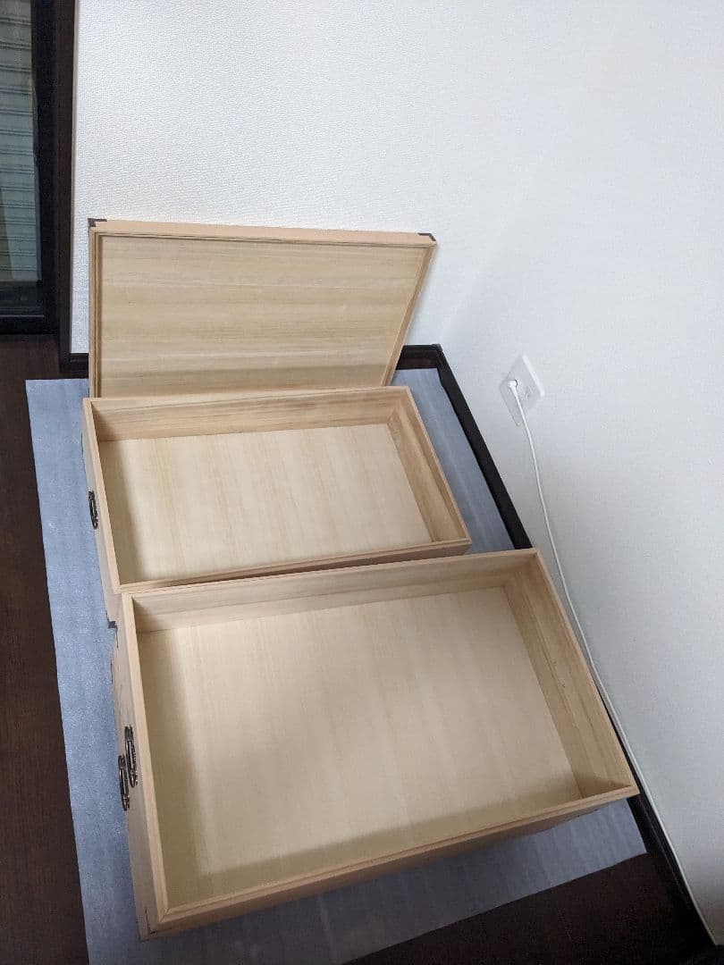 総桐 収納ケース 3段 キャスター付き 押入れ収納