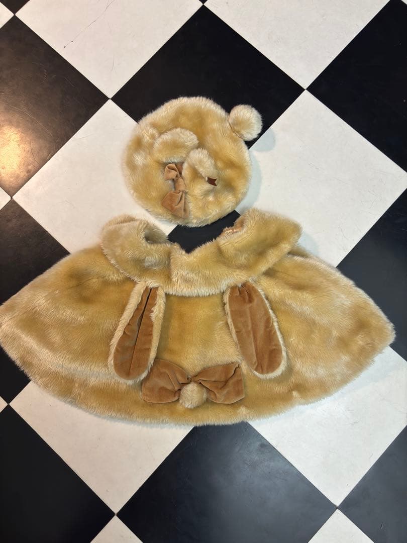 angelic pretty ケープコートとファーのベレー帽セット