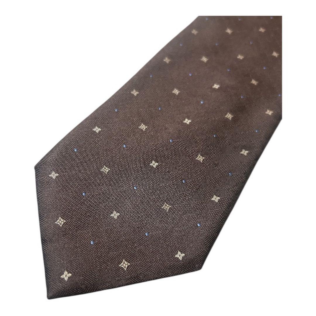 【美品】LOUISVUITTON ルイヴィトンモノグラム　シルクネクタイ