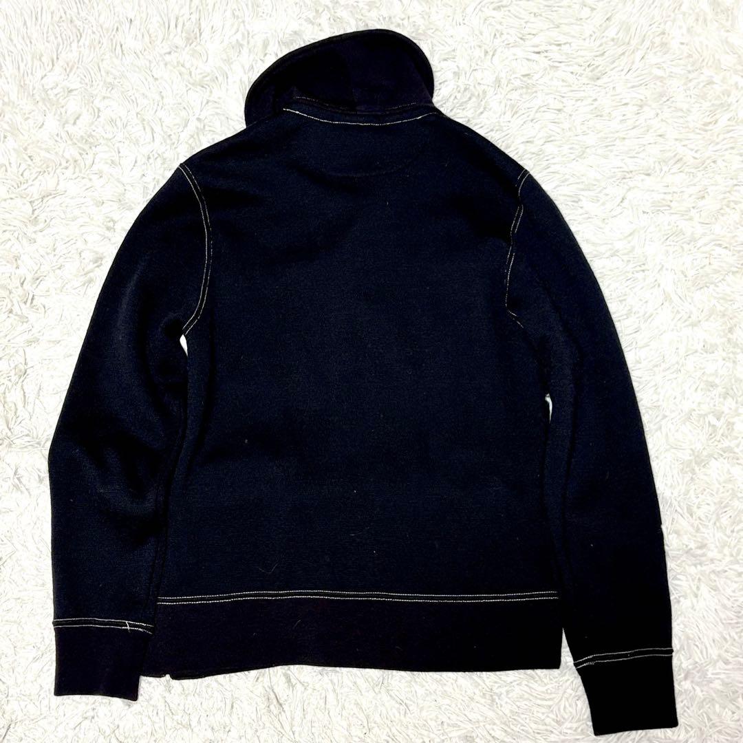 【極美品】サイコバニー テーラードジャケット　ニット　ブラック　ウール100 S