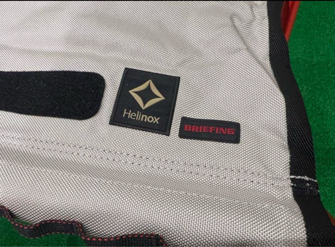 ブリーフィング × ヘリノックス折りたたみ椅子シルバー