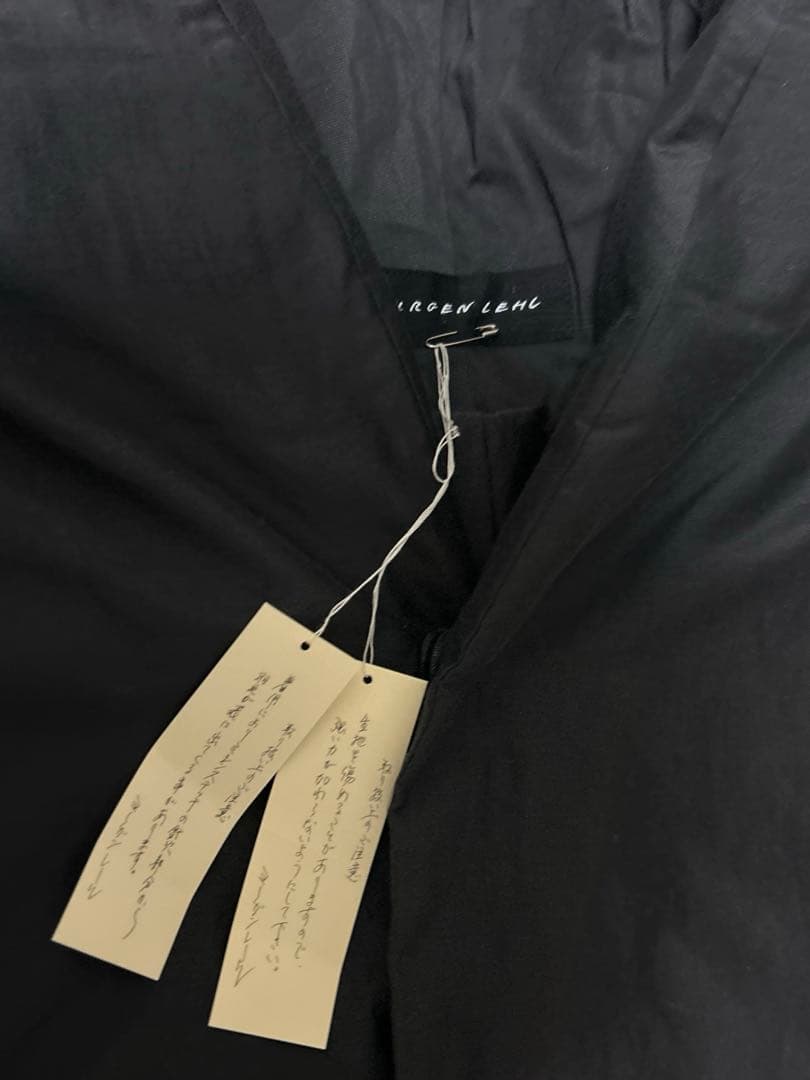 ヨーガンレール　シルクコットンダウン　ケープコート　ババグーリ　ブラック　新品