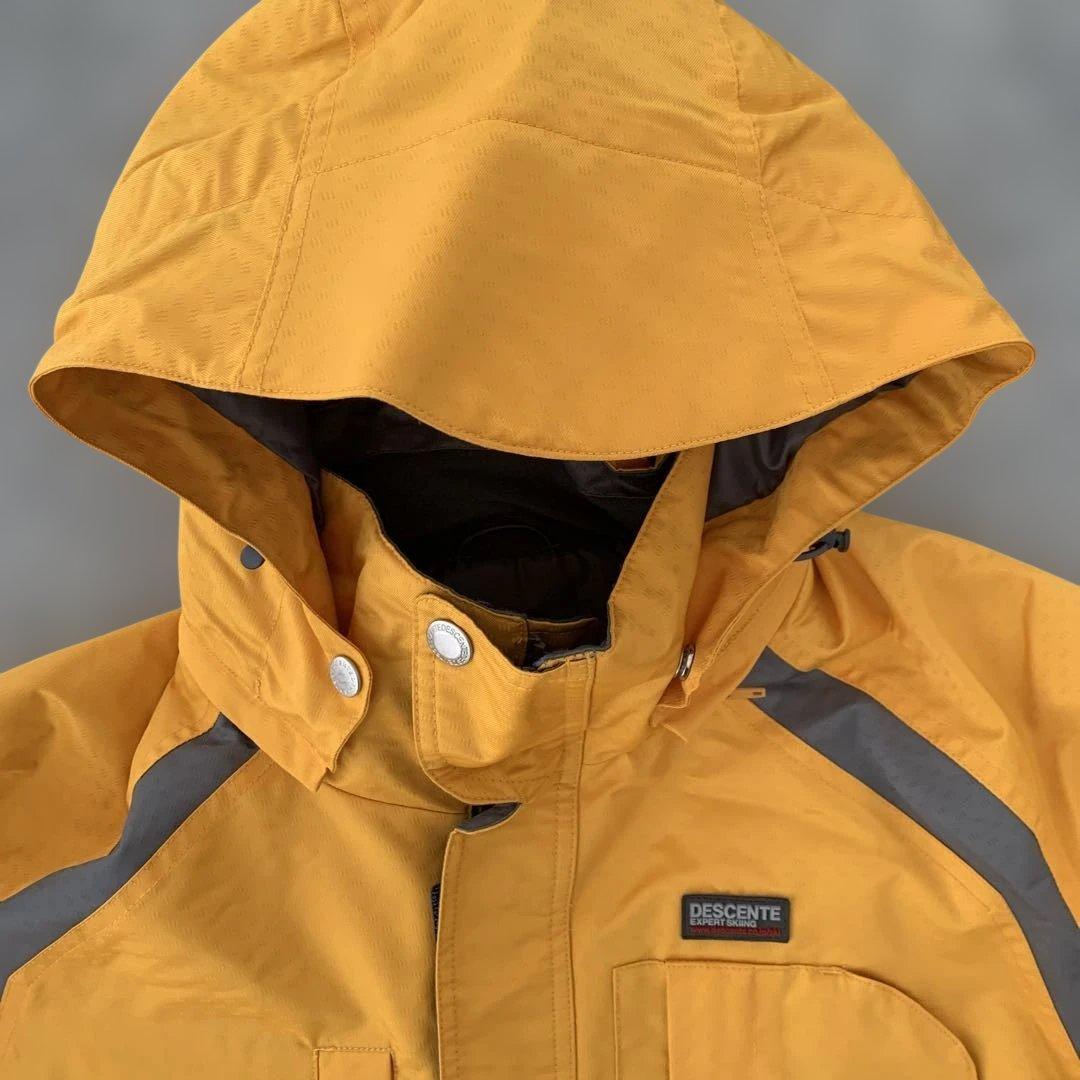 DESCENTE スキーウェア　セットアップ　上下　イエロー　グレー　XL