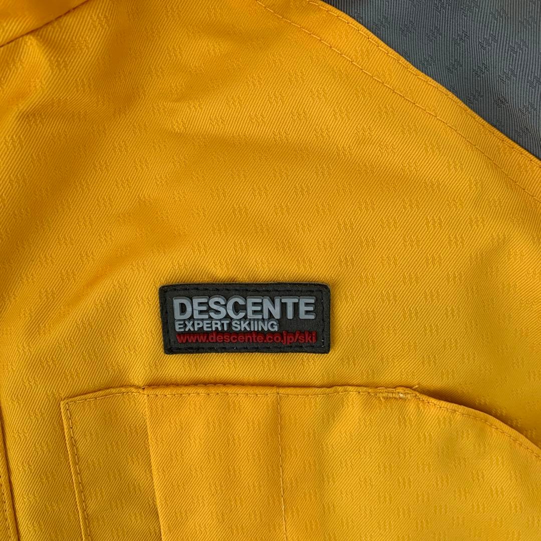 DESCENTE スキーウェア　セットアップ　上下　イエロー　グレー　XL