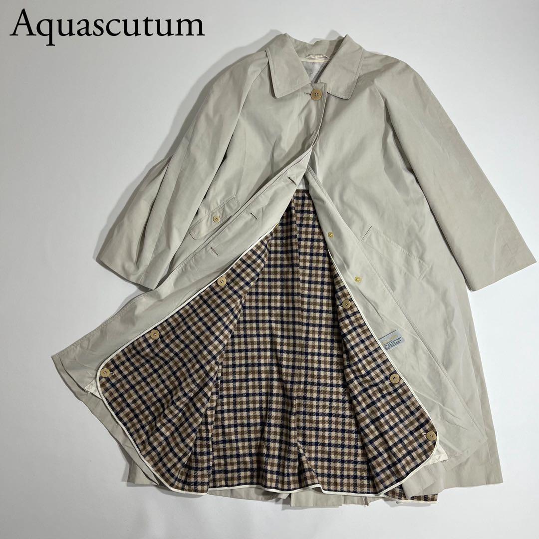 Aquascutum アクアスキュータム　ステンカラーコート　ライナー付き