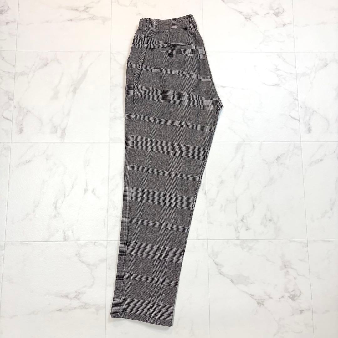 極美品 ブラックレーベルクレストブリッジ スーツ 洗濯可能 チェック グレー系