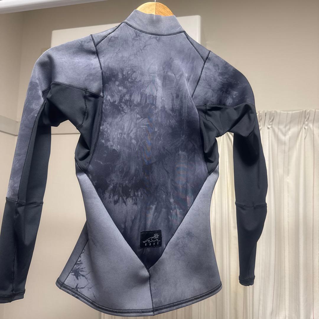 roxy フルジップ長袖ウェットスーツ グレー・ブラック