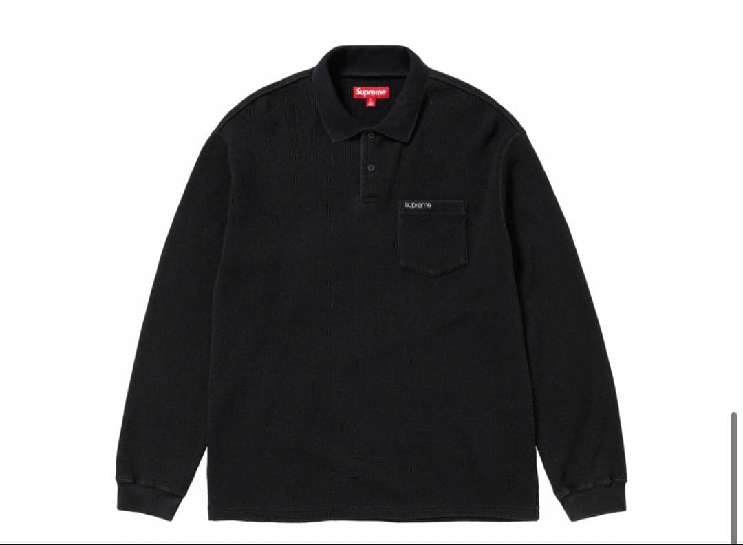 ★Supreme★シュプリーム Thermal L/S Polo 長袖ポロシャツ
