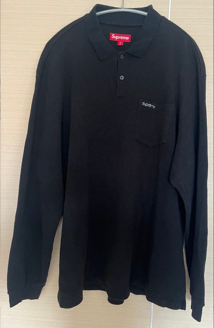 ★Supreme★シュプリーム Thermal L/S Polo 長袖ポロシャツ